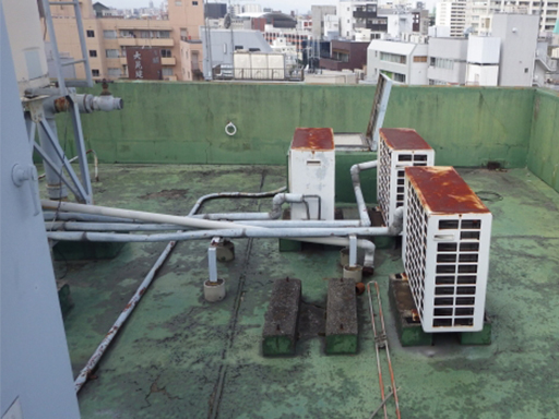 屋上防水工事のタイミング 黒カビ